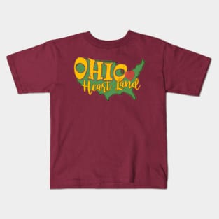 Ohio Heart of it All Kids T-Shirt